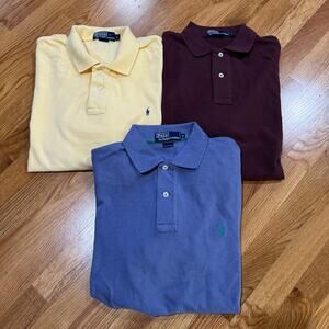 Polo Ralph Lauren Polo Shirt Lot of 3 Mens M/L Cotton SS Vintage Y2K